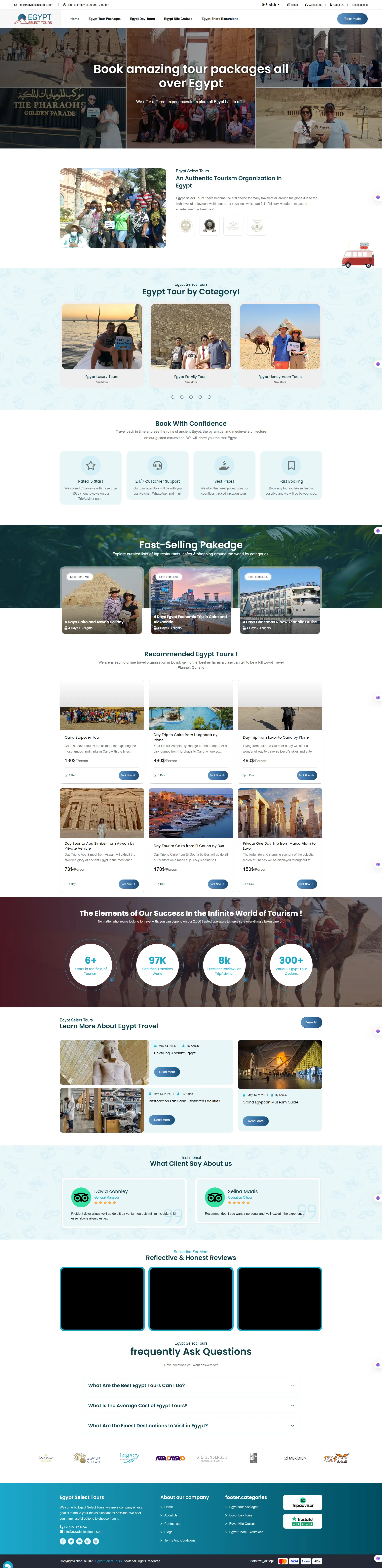 Egypt Select Tours – موقع سياحة